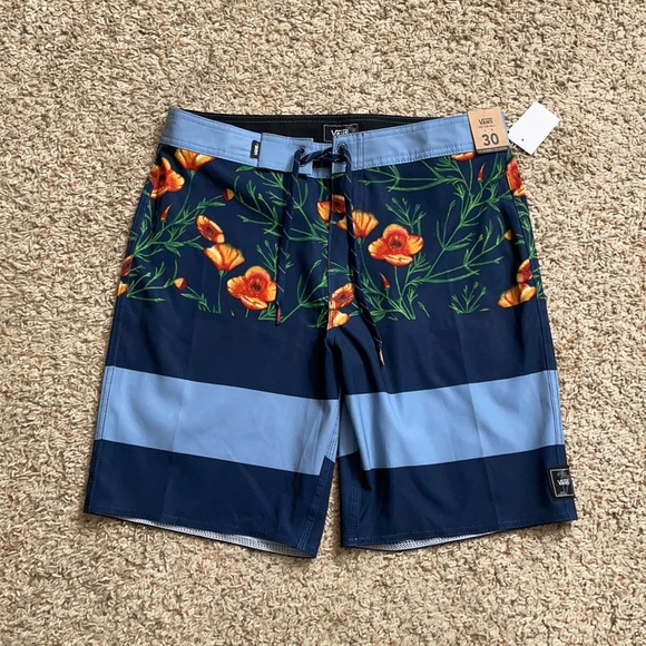 Vans men’s shorts 4 way stretch board shorts - Picture 1 of 11